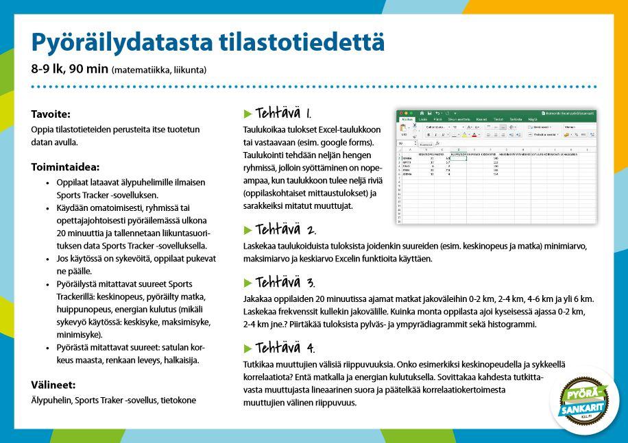 Kuvituskuva Pyöräilydatasta tilastotiedettä